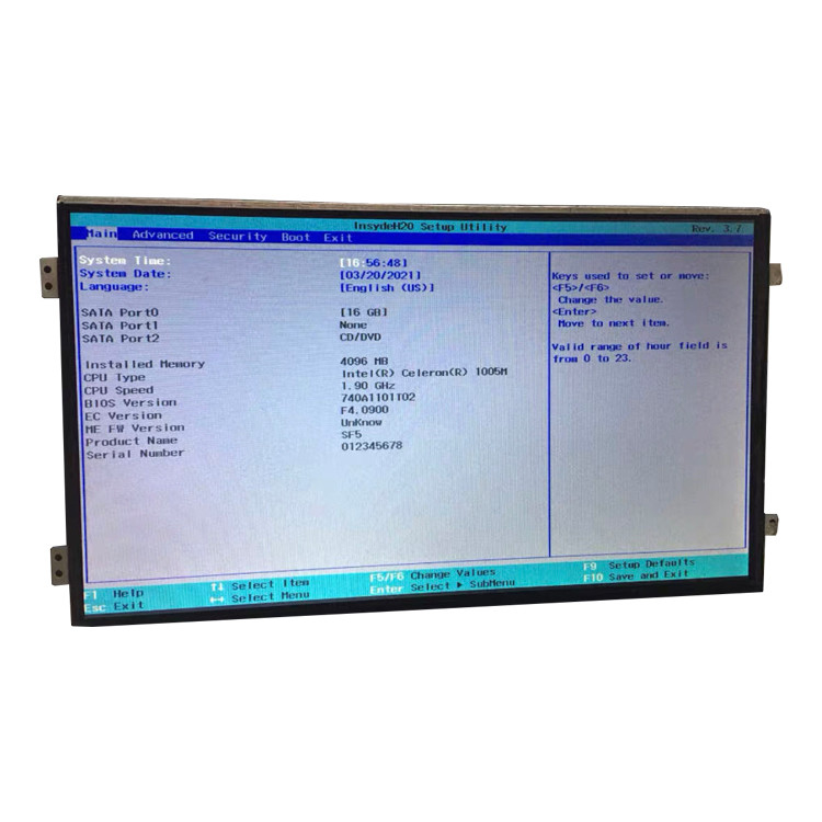أصل 10.1 بوصة 1024 * 600 TFT شاشة LCD شاشة عرض وحدة لوحة HSD101PFW4-A00-0299