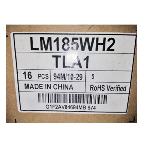 LM185WH2-TLA1 18.5 بوصة 1366 * 768 شاشة LCD لمراقب سطح المكتب