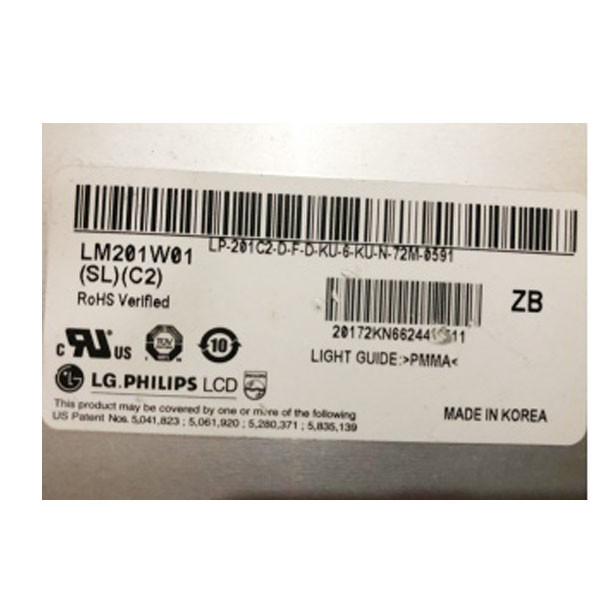LM201W01-SLC2 20.1 بوصة 1680*1050 شاشة عرض LCD لمراقب سطح المكتب