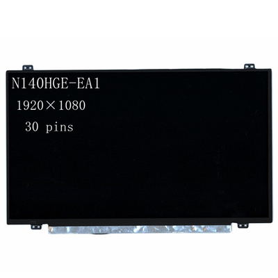 سعر جيد N140HGE-EA1 FHD شاشة عرض LCD 14.0 بوصة نحيف 30 دبابيس 262K 60٪ NTSC الانترنت