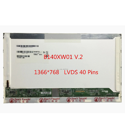 سعر جيد B140XW01 V2 LCD لوحات شاشة الكمبيوتر المحمول 262K 45٪ ألوان عرض NTSC الانترنت
