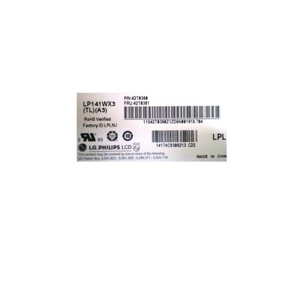 سعر جيد LP141WX3-TLA3 14.1 بوصة 1280 * 800 وحدة شاشة LCD الانترنت