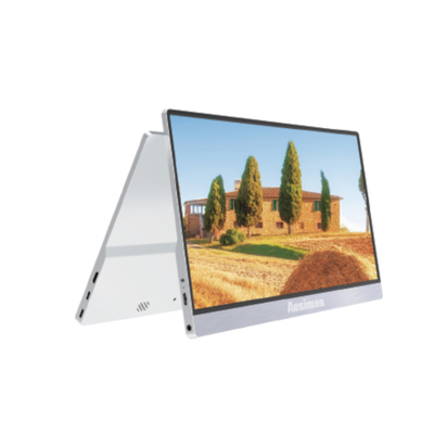 سعر جيد شاشة عرض محمولة قابلة للطي عالية الجودة مقاس 12.5 بوصة، شاشة LCD IPS بدقة 4K UHD كاملة بمعدل 60 هرتز، مناسبة لألعاب الكمبيوتر المحمول وسطح المكتب الانترنت