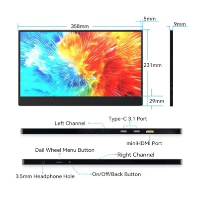 سعر جيد 15.6 بوصة 4K IPS 16:9 شاشة شاشة الكمبيوتر المحمول الانترنت